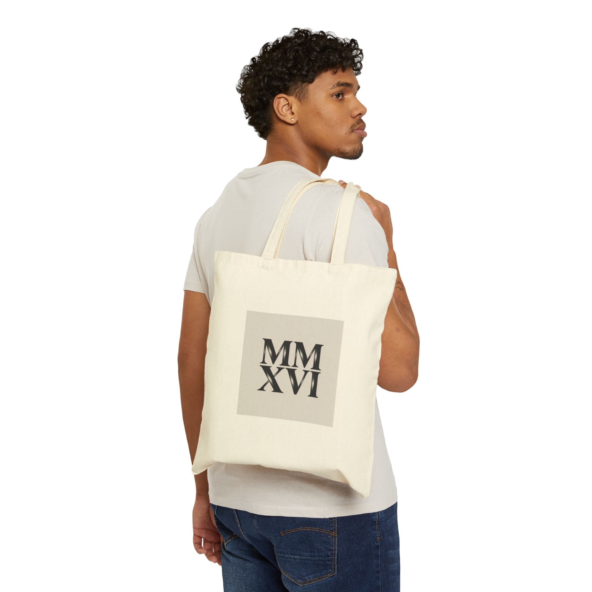 MMXXVI Roman Numerals Tote | 2026 Roman Numeral Canvas Tote