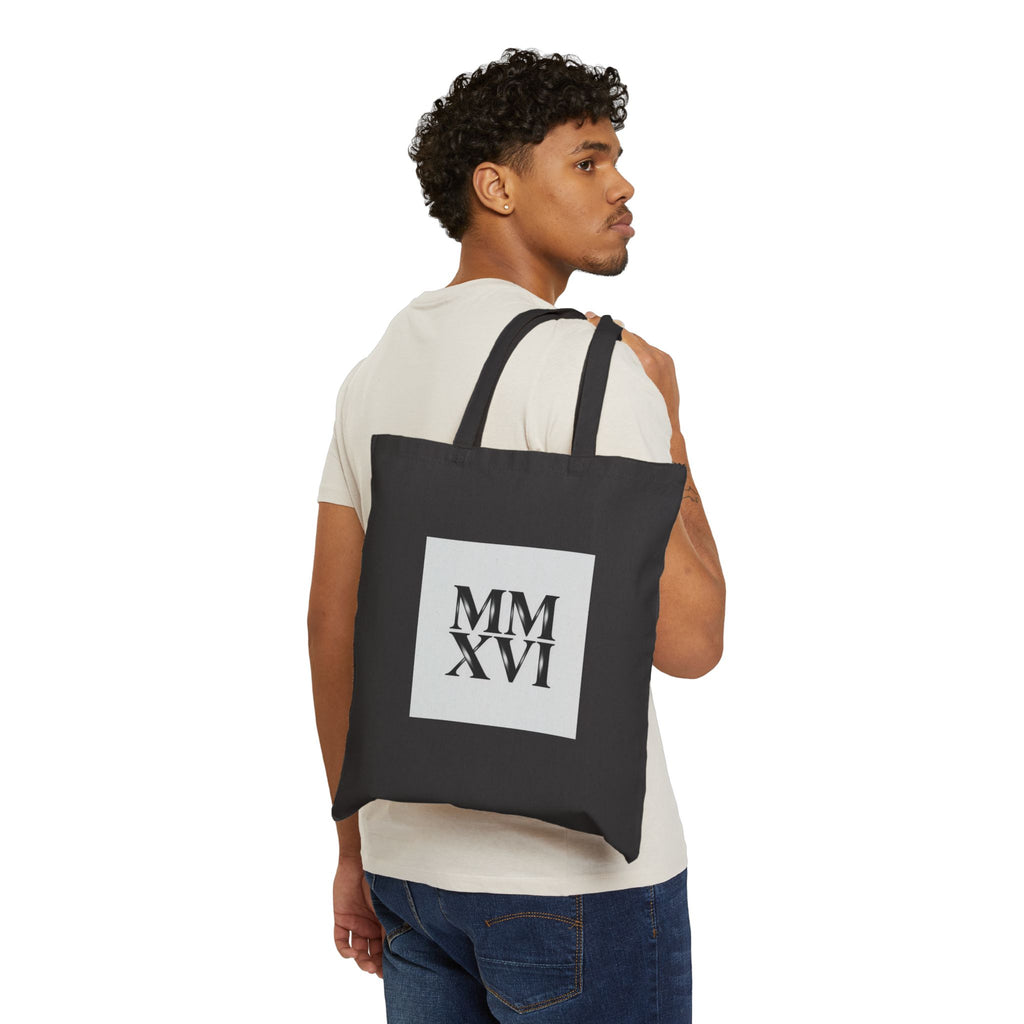 MMXXVI Roman Numerals Tote | 2026 Roman Numeral Canvas Tote