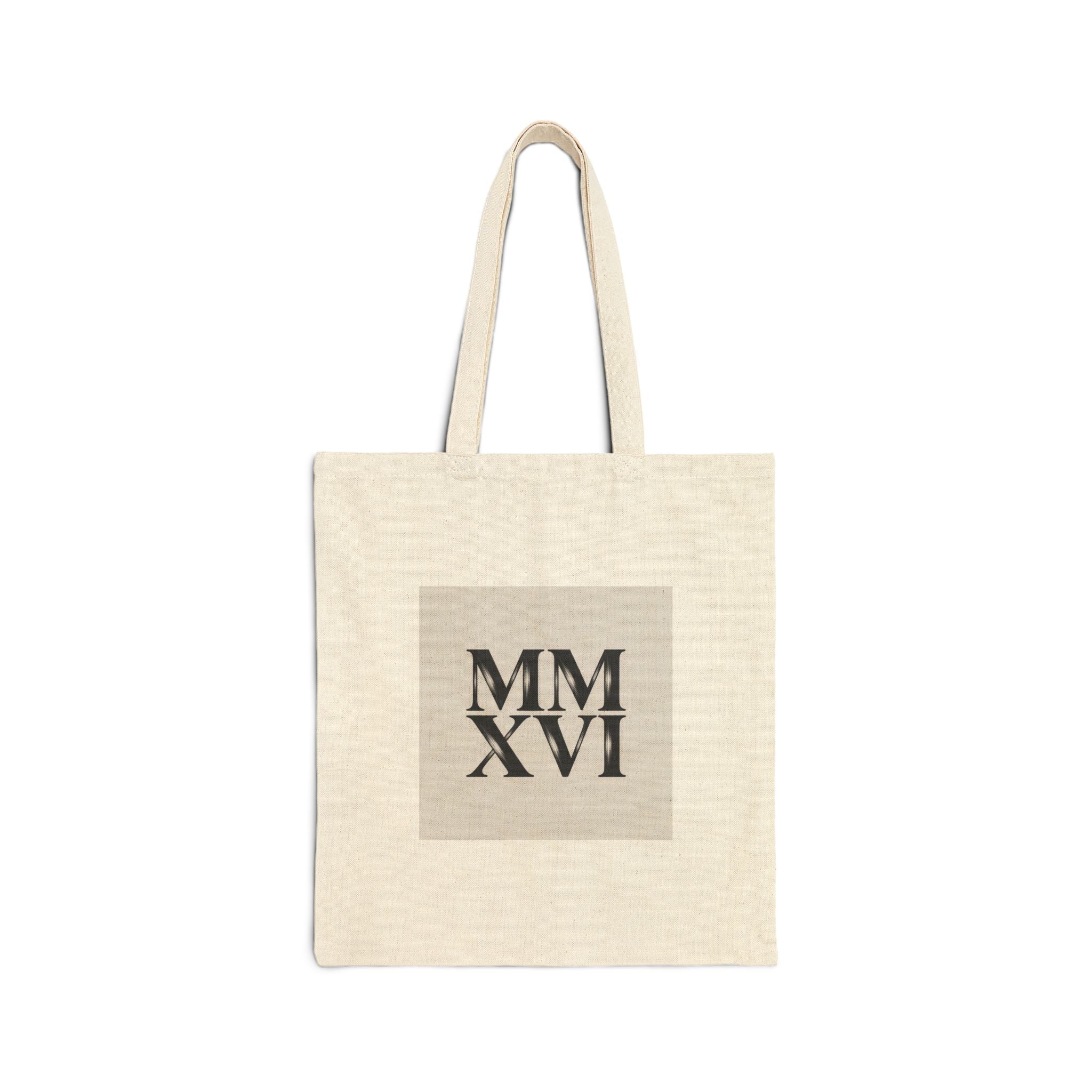 MMXXVI Roman Numerals Tote | 2026 Roman Numeral Canvas Tote