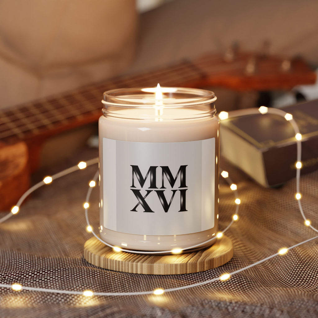 MMXXVI Roman Numerals Soy Candle, 9oz | 2026 New Year Minimal
